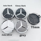 4pcs 75MM Car Styling Wheel hub modification Center Covers Hub Caps For Mercedes Benz B/C/E/S W211 W203 W204 W210 W124 AMG W202