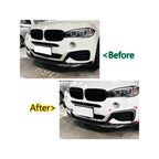 New Performance Gloss Black Front Bumper For BMW X6 F16 M Sport 2015 To 2019 ABS Splitter Lip Spoiler Diffuser By Body Kit