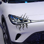 Universal Car Lamp Eyebrow Sharp Claw Stickers Headlight PVC Decals For Audi Alfa BMW Ford Honda Suzuki Auto Tuning Accessories