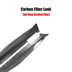 For Chevy Camaro Coupe Convertible LT LS SS RS 2016-2024 ZL1 Style Side Skirts Rocker Panels Spoiler Carbon Look Glossy black