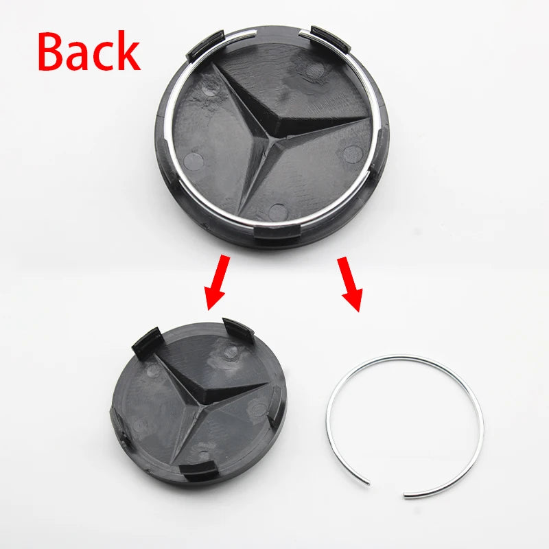 4Pcs 60mm Car Wheel Center Cover Badge Hub Cap replace Accessories For Mercedes Benz C43 C63 C55 C Class AMG C180 C200 C220 C30