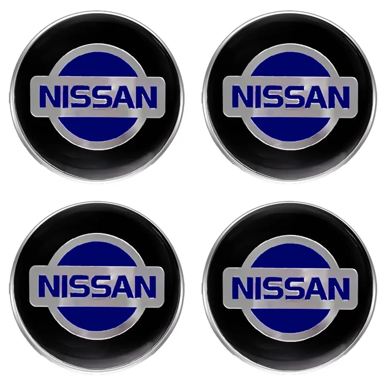 56mm Car Wheel Stickers Center Hub Cap Car Emblem Badge For Nismo Nissans Tiida Teana Skyline Juke X-trail Almera Qashqai Goods
