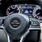 Car Steering Wheel Emblem Decals Badge For Nissan Qashqai Juke Pulsar Sentra Altima Patrol Micra Rogue Almera Versa Pathfinder