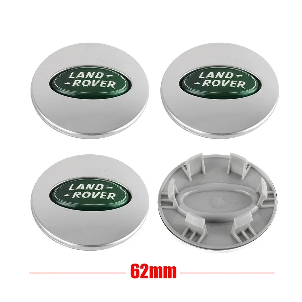4pcs 62mm Car Styling Car Wheel Center Hub Cap Covers Badge For Landrover SVR Discovery Velar Evoque Range Rover L322 L405 L320