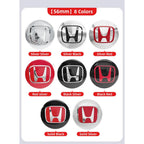 4pcs 56mm 60mm 65mm Car Wheel Center Covers Badge Sticker Stickers For Honda Civic XR-V HR-V Accord Odyssey CRV Insight Fit