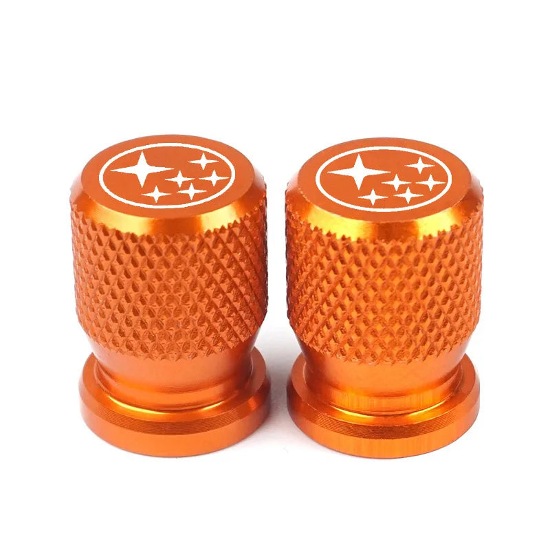 Wheel Tire Valves Tyre Stem for Subaru Impreza Forester Tribeca XV BRZ Air Caps car+accessories interior sticker decor styling