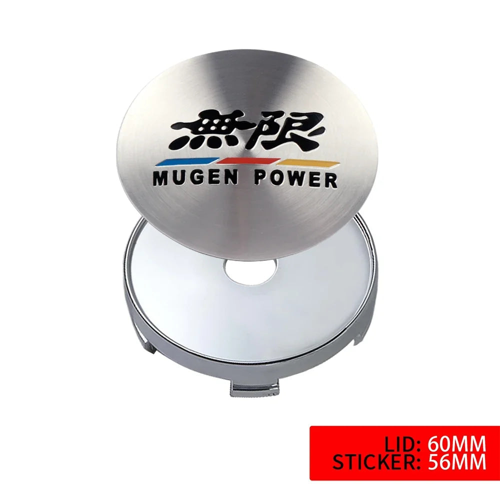 4pcs 56/58/60/69mm Car Wheel Center Hub Caps Accessories For Honda Type R Type S VTEC DOHC Modulo Vezel Legend Si RR Insight