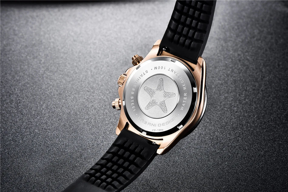 40mm New V2 PAGANI DESIGN Classic fashion Men Quartz Watches Sapphire Retro Chronograph Stainless Steel Waterproof Watch for Men