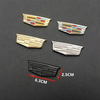 6.3cm/9.2cm Alloy Car Window C-Pillar Badge Sticker Rear Trunk Emblem for Cadillac XT5 ATSL XTS SRX BLS CT4 Escalade Deville DTS