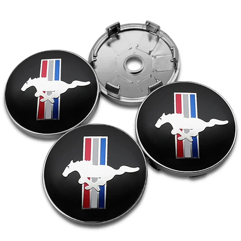 4pcs 56mm 60mm 54mm For Ford Ranger Focus Kuga Mustang Mondeo Fusion Esco Logo Car Wheel Center Hub Cap Rim Cover Emblem Sticker