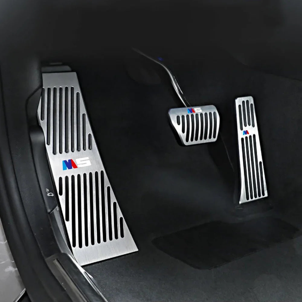 Bmw Foot Pedal Covers, Stainless Steel Rubber Anti-slip Pedals Are Suitable for BMW 3 Series BMW 5 Series X3 X5 From 2003 To 20