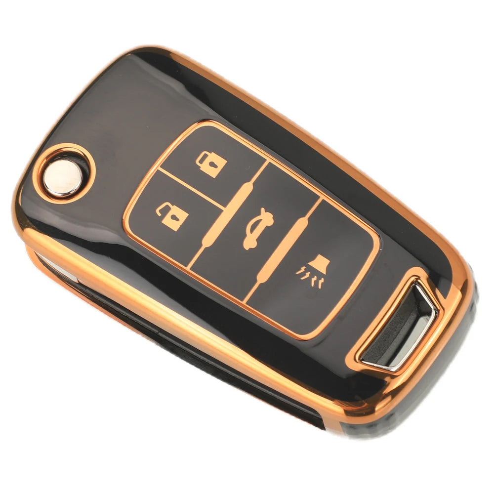 Jingyuqin 2/3/4/5 BTN suave TPU funda para llave de coche para Buick/Opel para Chevrolet Cruze Epica Lova Camaro Impala Aveo Malibu Sail Orlando