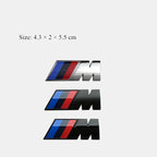 Car Valve Core BMW 3D Electroplating Emblem Stickers Trunk Decorative Stickers For BMW X5 E91 E70 F11 E30 F31 X3 F25 E61 E83 X1