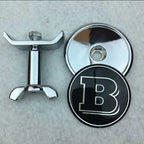 1pcs Metal 45mm Car Front Emblem Badge Modified Bonnet Chrome Hood Cover For Mercedes BenzW203 W204 C E S Class W210 W211 W220