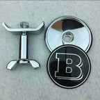 1pcs Metal 45mm Car Front Emblem Badge Modified Bonnet Chrome Hood Cover For Mercedes BenzW203 W204 C E S Class W210 W211 W220