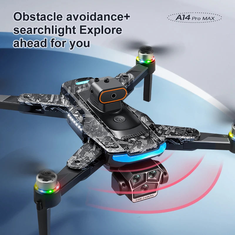 Xiaomi A14 Pro Max Drone aéreo 8K HD cámara Dual 5G WIFI GPS Motor sin escobillas flujo óptico evitación de obstáculos RC Drone 10000M