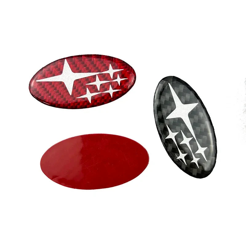 For Subaru Forester XV Outback Impreza Legacy STI WRX BRZ Tribeca Car Steering Wheel Emblem Badge Decals Styling Accessories