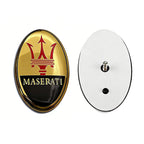 Car Front Hood Emblem Badge for Maserati Granturismo Ghibli Quattroporte Levante Granlusso Coupe Exterior Replacement Part