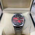 Orient Watch Mechanical Wristwatch Japanese Movement Stainless Steel Bracelet Folding Clasp with Luminescent