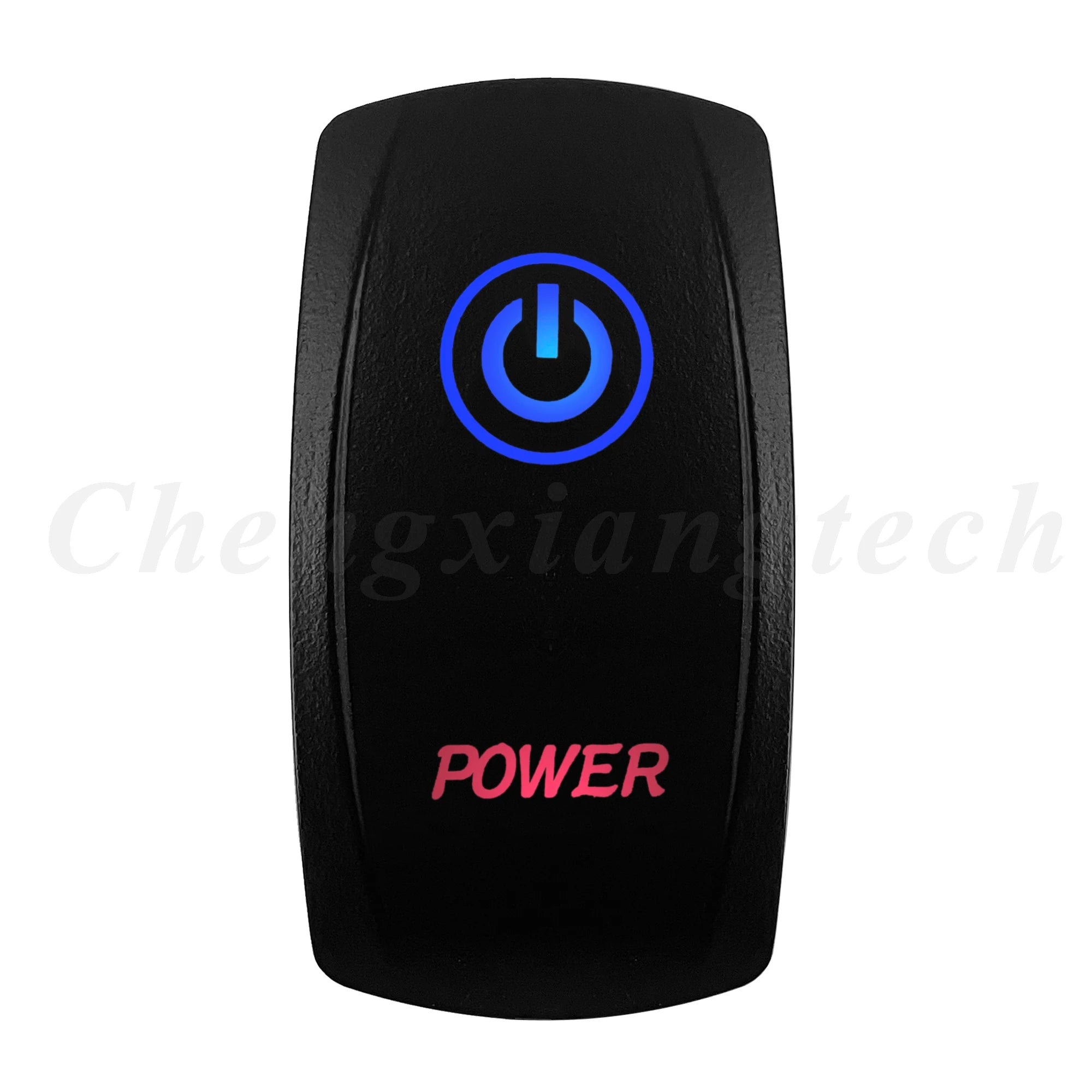 Waterproof 5 Pins SPST On/Off Rocker Switch Blue & Red Led 20A/12V 10A/24V Toggle Switch GPS for Cars,Trucks, RVs, Boats