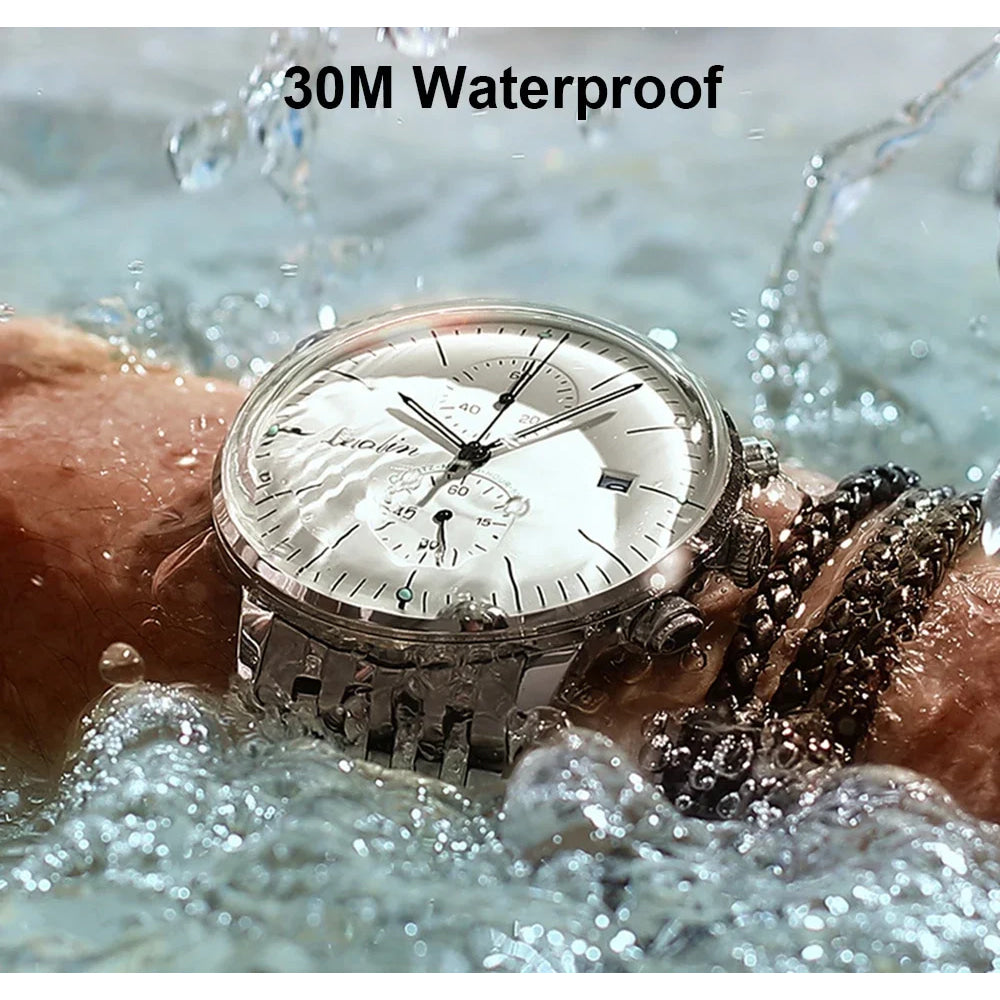Mens Fashion Mechanical Watches Business Automatic Wristwatch Stainless Steel Luminous Designer Clock Reojes De Hombre New 2023