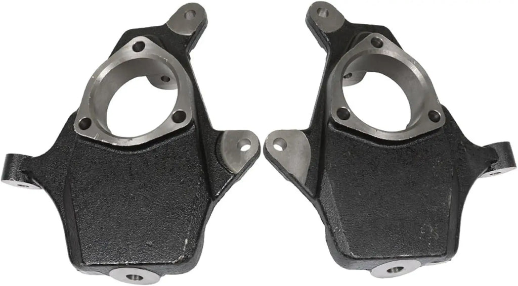 2Pcs Drop Lowering Spindles Black For Chevy Silverado GMC Sierra 1500 2WD 4WD AWD 07-16