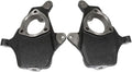 2Pcs Drop Lowering Spindles Black For Chevy Silverado GMC Sierra 1500 2WD 4WD AWD 07-16