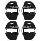 4pcs Metal Auto Door Lock Protective Cover Car Styling auto Accessaries sticker For Tesla model 3 model X Y
