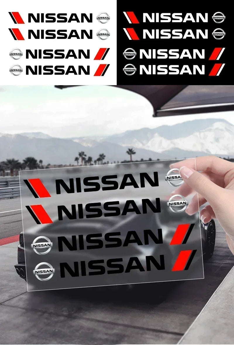 4PCS Car Styling Door Handle Decoration Stickers Decals For Nissan J10 X-Trail Qashqai Juke Leaf Micra NOTE Patrol Gadgets
