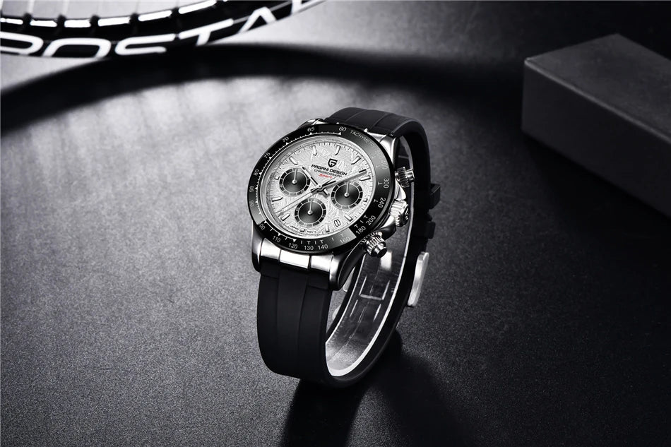 40mm New V2 PAGANI DESIGN Classic fashion Men Quartz Watches Sapphire Retro Chronograph Stainless Steel Waterproof Watch for Men