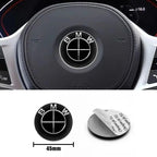 4.5cm Car Steering Wheel Center Emblem Sticker Badge For BMW 50th M E46 E90 E87 F30 F20 F10 G20 G30 X1 X3 X5 Interior Logo Decal