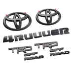 5Pcs ABS OVERLAY car logo Emblem for Toyota 4runner TRD off-road vehicle front grille luggage wing sticker modified accessories
