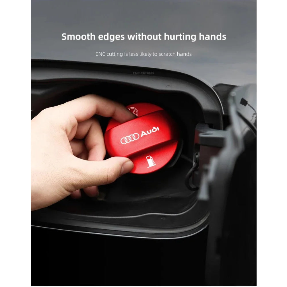 Aluminum Alloy Car Badge Fuel Tank Cap Decoration Cover For Audi A3 A1 A4 B9 A5 B7 Q5 Q3 Q2 8i TT Mk1 Mk2 S3 A7 S3 8V 8Y Q4 B9