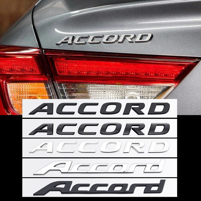 3D ABS Logo Badge Sticker Trunk Side Wing Emblem Fender Decal For Honda S Power Accord Civic Grand Vitara Swift Car Styling