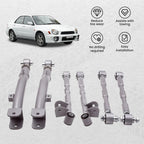 6-Piece Adjustable Lateral Traling Arm Link Kit for Subaru Impreza WRX Rear Suspension Adjustable for  STi GDA 02-07 Rear Full Set New