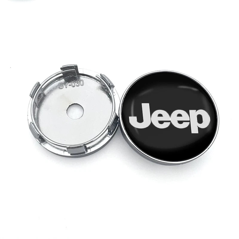 4Pcs 56/60mm Car Wheel Center Hub Cap Car Accessorie for JEEP Wrangler Grand Cherokee JK TJ Compass Renegade Patriot Trail Hawk