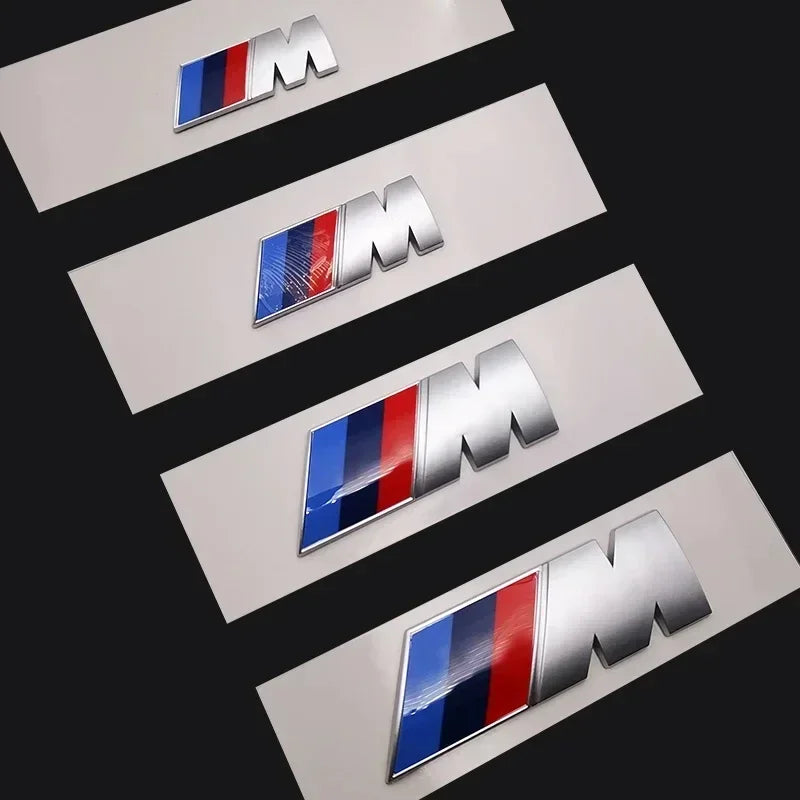 BMW M Tri-Color Emblem Badge for 1/3/5/7 Series X1 X3 X5 X6 Waterproof Fender & Trunk 3D Logo Sticker M Sport Car Accessories