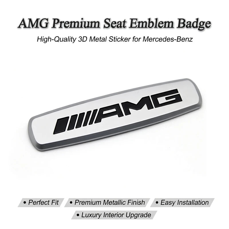3D Metal Seat Sticker Badge Sticker Interior Sticker For Mercedes-benz AMG Maybach Brabus GLB GLC GLE GLS CLS CLA W215 W205 W463