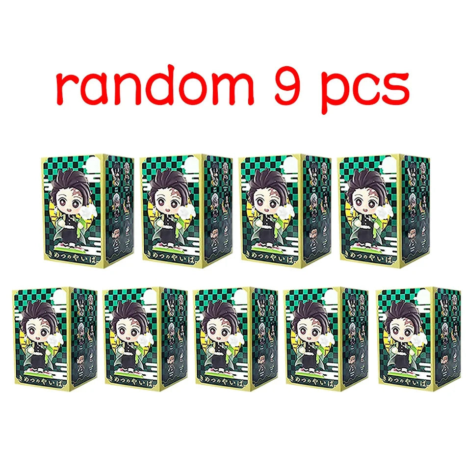 Demon Slayer Tanjiro Kamado Nezuko anime cartoon figure blind box creative personalized statue model ornament surprise gift box