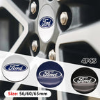 4pcs 60 56mm 65mm Car Wheel Center Hub Caps Stickers Badge For Ford Puma EV Fairlane Transit Connect Cortina Lotus Auto Upgrade