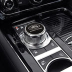 Shift Knob Decoration Metal Cover Car Console Button Sticker For Land Rover Discovery 2 3 4 Range Rover Freelander SV SVR Velar