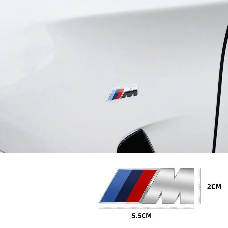 3D ABS M Logo For BMW Sport F10 F30 G01 E83 F39 E84 F48 M1 M2 M3 M4 M5 M6 Car Emblem Stickers Body Trunk Badge Decal Accessories