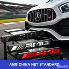 3D ABS Logo AMG Emblem Car Front Grille Badge Caps For Mercedes Benz GLC A B C E Class W204 W205 W212 W213 GT AMG Accessories