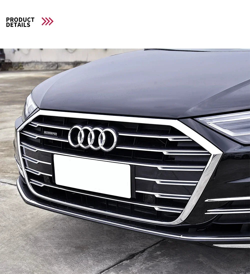 Car Logo Badge Black SFront Grille Rear Trunk 4Ring Sticker Emblem For Audi A1 A3 A4 A5 A6 A7 S3 S4 S5 S6 RS3 RS4 RS6 Q3 Q5 Q7