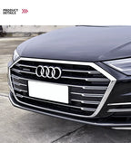 Car Logo Badge Black SFront Grille Rear Trunk 4Ring Sticker Emblem For Audi A1 A3 A4 A5 A6 A7 S3 S4 S5 S6 RS3 RS4 RS6 Q3 Q5 Q7