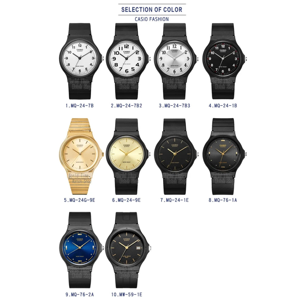 Casio Watch Classic Stylish Simplicity Design Digital Display Quartz Movement Water Resistant Men's And Women's MQ-24-7B/7B2