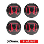 4pcs 56mm 60mm 65mm Car Wheel Hub Centre Cap Badge Emblem Hub Center Cover Car Sticker for Honda Civic Accord Cr-v Fit Crosstour