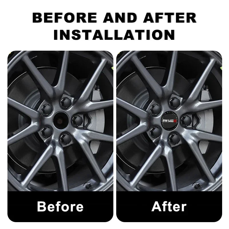 For Nismo Nissan Almera Tiida Sunny QASHQAI Skyline Juke X-TRAI 4pcs 56/60mm Car Wheel Center Covers Badge Hub Cap Accessories
