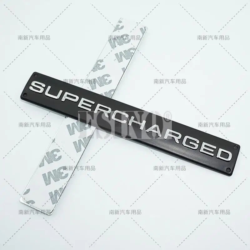 Car Styling Supercharged 3D ABS Adhesive Emblem Rear Trunk Badge Fender Sticker Car Body Decal Auto Accessory