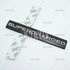 Car Styling Supercharged 3D ABS Adhesive Emblem Rear Trunk Badge Fender Sticker Car Body Decal Auto Accessory